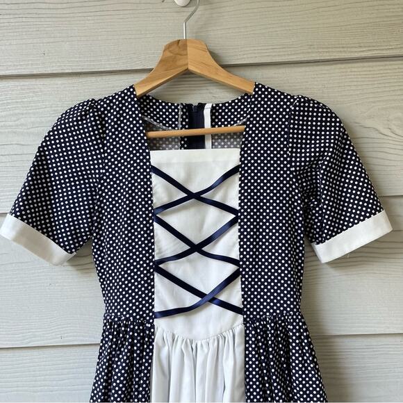 Handmade Joann Fabric Dotted Maxi Dress/ Girls’s Size.--MA4 - Picture 7 of 13